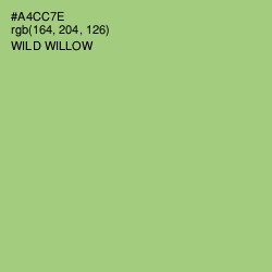 #A4CC7E - Wild Willow Color Image